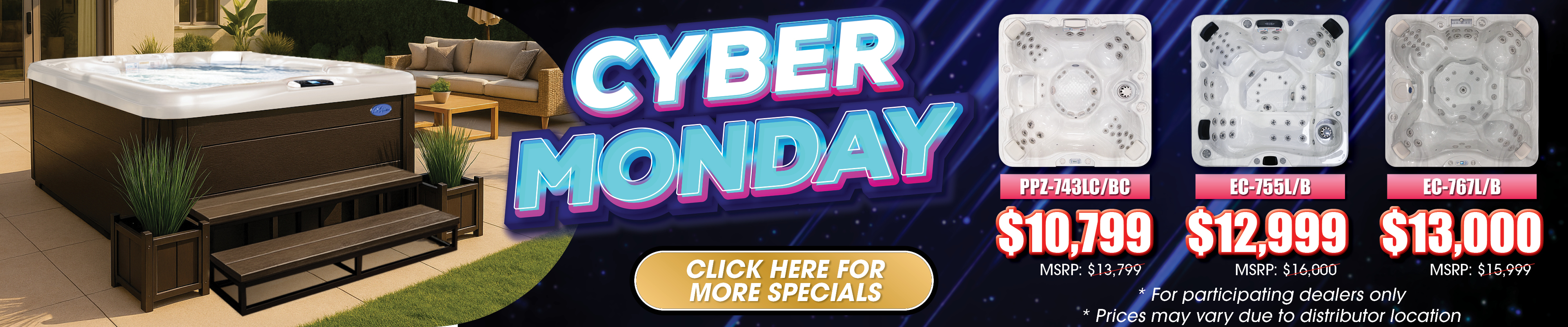 Calspas hot tub being used in a family setting - Lubbock